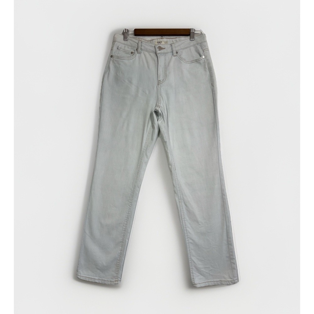 Oat New York Jeans Women's Light Blue Straight Leg Style P0165